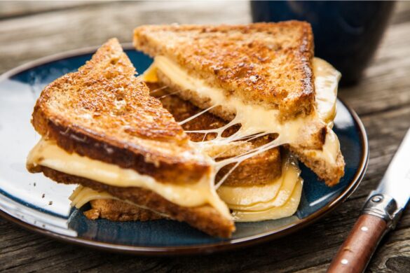 Grilled Three Cheese Sandwiches