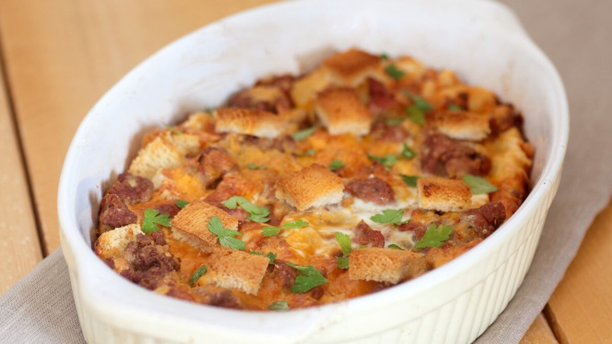 Recipe: Sausage-Cheese Strata