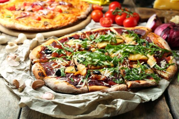 Delicious pizzas